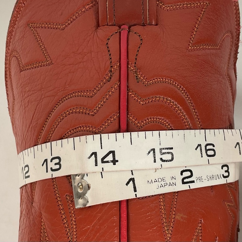 Vintage Tony Lama Cowboy Boots | Gold Label | Tooled Inlay | 6.5 C | Women’s 7.5 - Picture 7 of 16